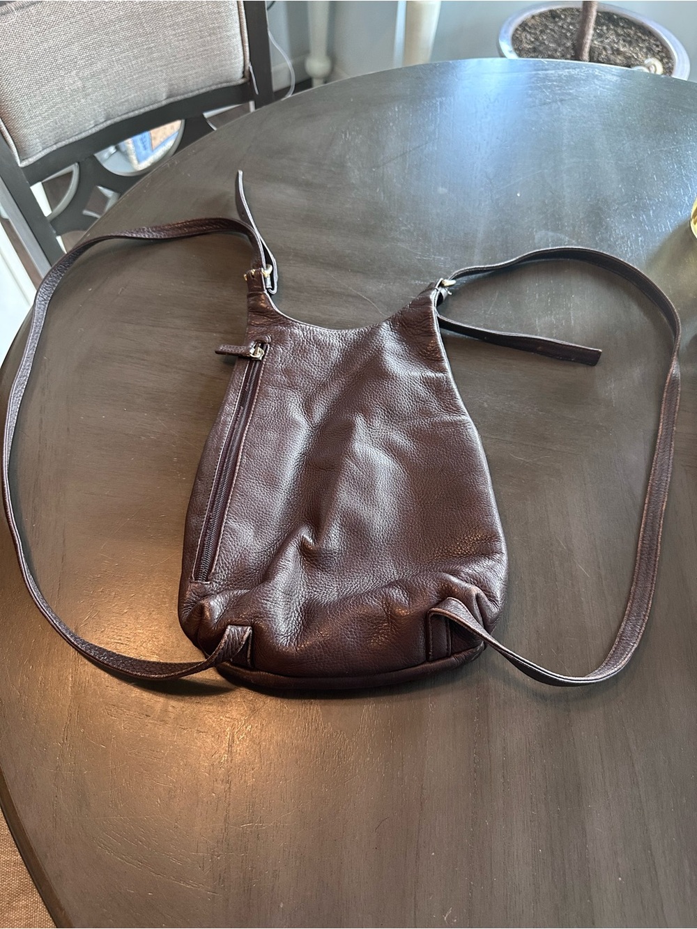 JP Ourse Kangaroo Leather Backpack Shoulder Bag Java Brown